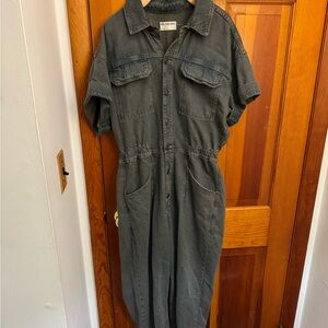 Free People Marci Coverall Denim Jumpsuit in Indigo